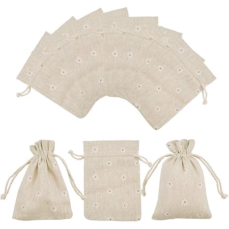 Amazon Co Jp Pandahall Elite 50枚 セット 小麦の色 14x10cm ミックス 和風 巾着袋 ラッピング袋 ギフト ラッピング ジュエリーポーチ 収納袋 花柄 印刷 バッグ プレゼント用 可愛い 飾り物パーツ オリジナルな作品 手作り Diy用品 ハンドメイド 手芸用品 文房具