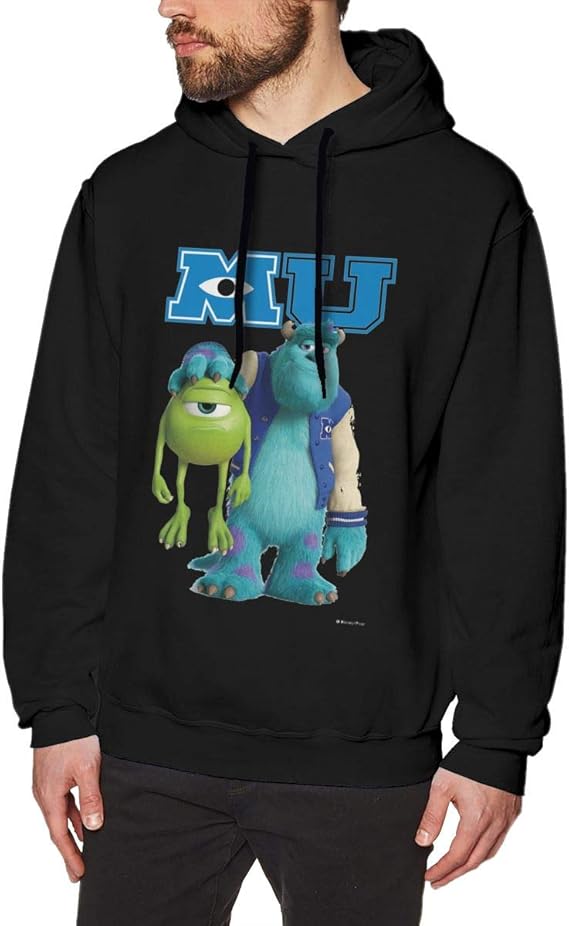 Amazon Co Jp モンスターズ インク マイク サリー メンズ パーカー プルオーバー スウェット 長袖トップス トレーナー カジュアル フード付き 防寒 人気 個性 おしゃれ 春秋冬 ファッション