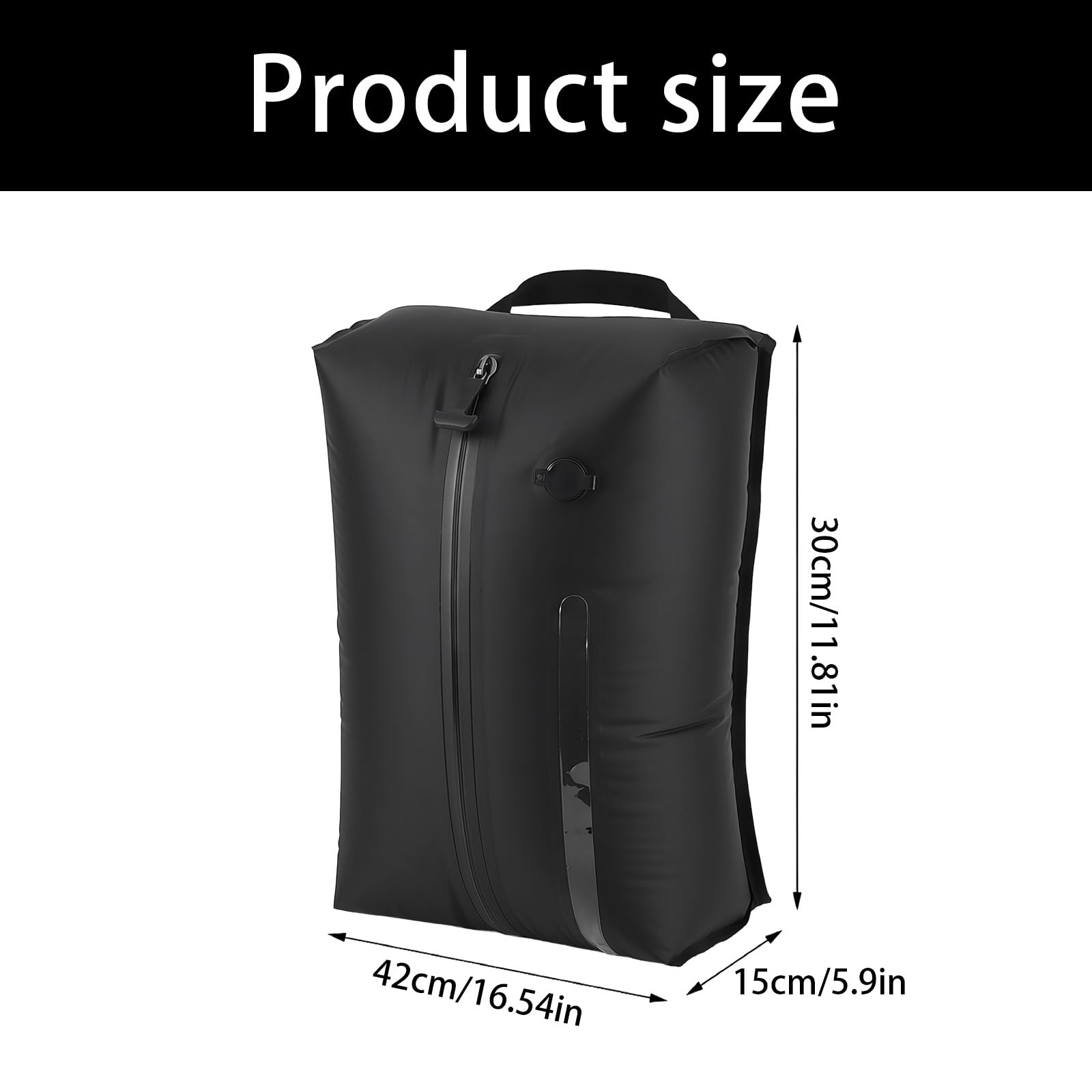 Tragbarer 17-Liter Vakuum Kompressionsbeutel, Black