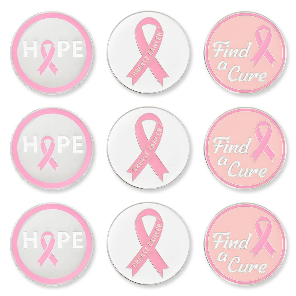 PinMart’s Mix Bundle Pack of 9 Golf Ball Markers - Golf Accessories for Men and Women – United States Eagle and American Flag Magnetic Ball Markers