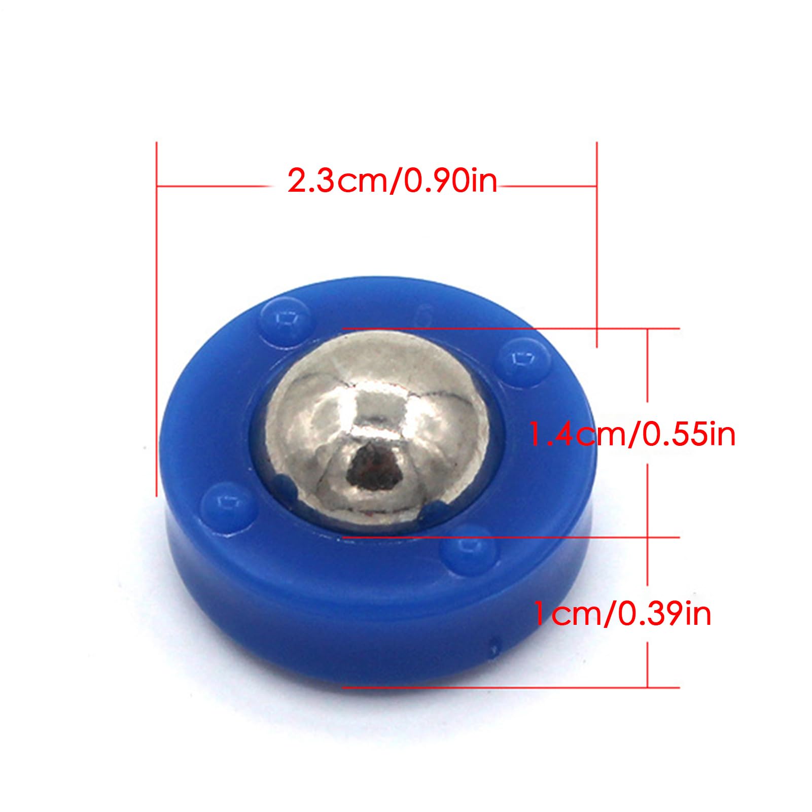 Small Shuffleboard Replacement Pucks, 24PCS Curling Game Accessories, Funny Sliding Rollers Set, Portable Tabletop Shuffleboard Beads for Indoor Family Games, Red and Blue
