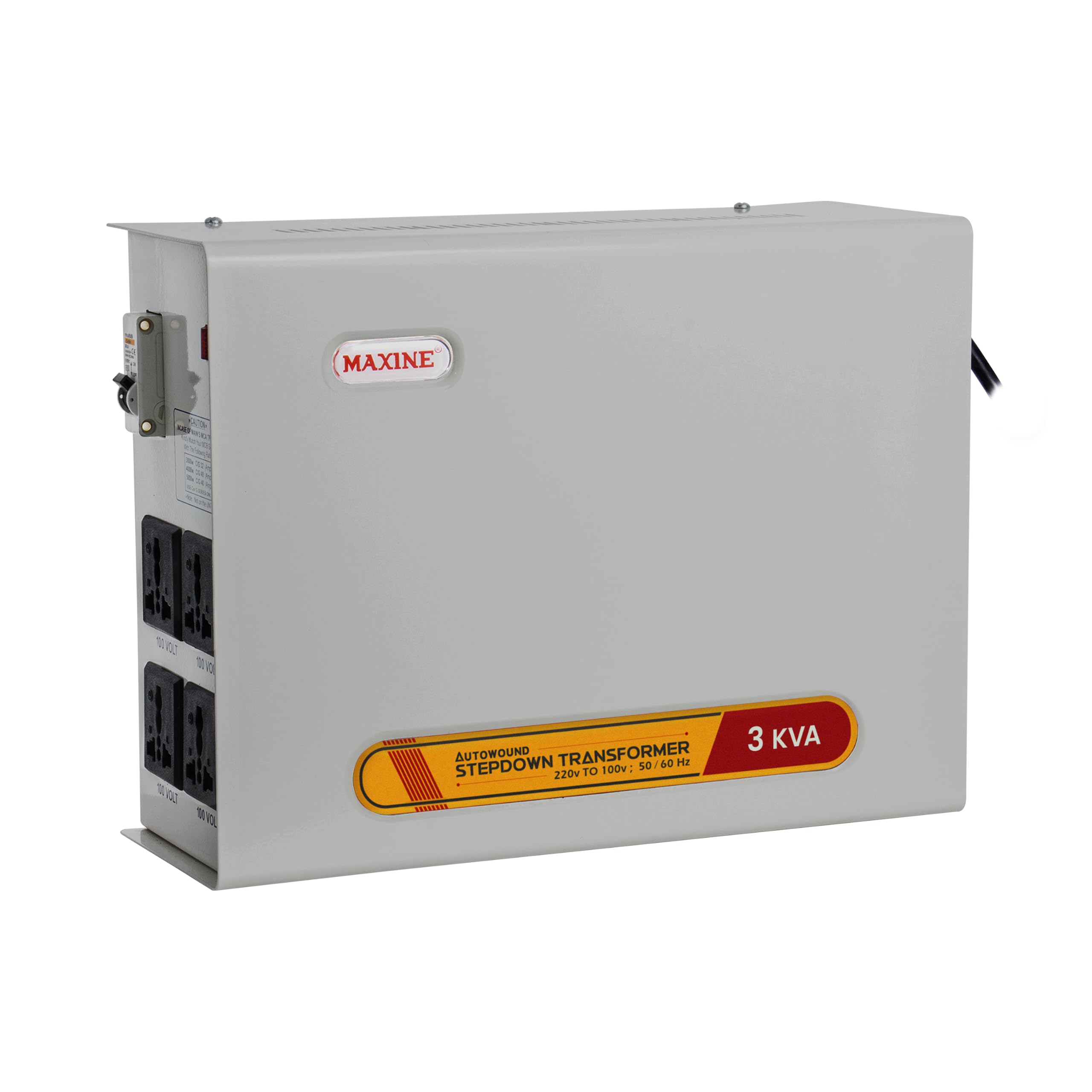 Maxine 3000 Watt Step Down Voltage Converter Transformer for Japan Appliances used in India - Heavy-Duty 220V to 100V Power Converter with Universal Outlet, Fully Grounded Step Down Voltage Converter-image-38