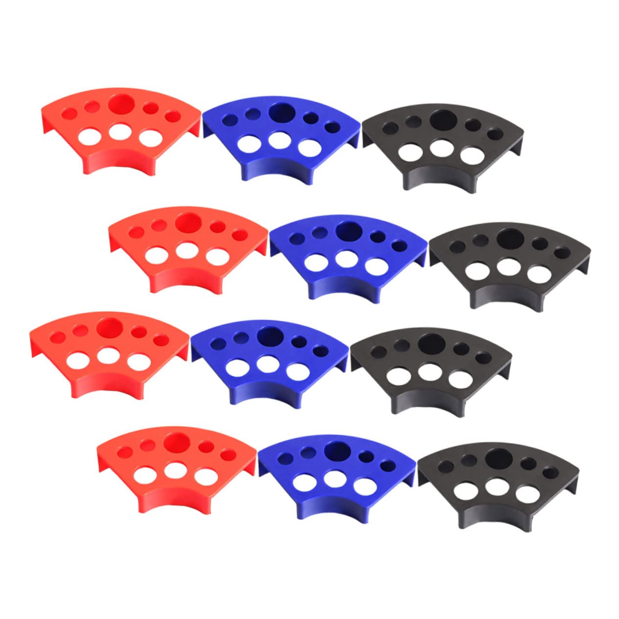 Ipetboom 12pcs Color Material Cup Holder Tattoos Ink Cup Holder Tattoo Pigment Storage Rack
