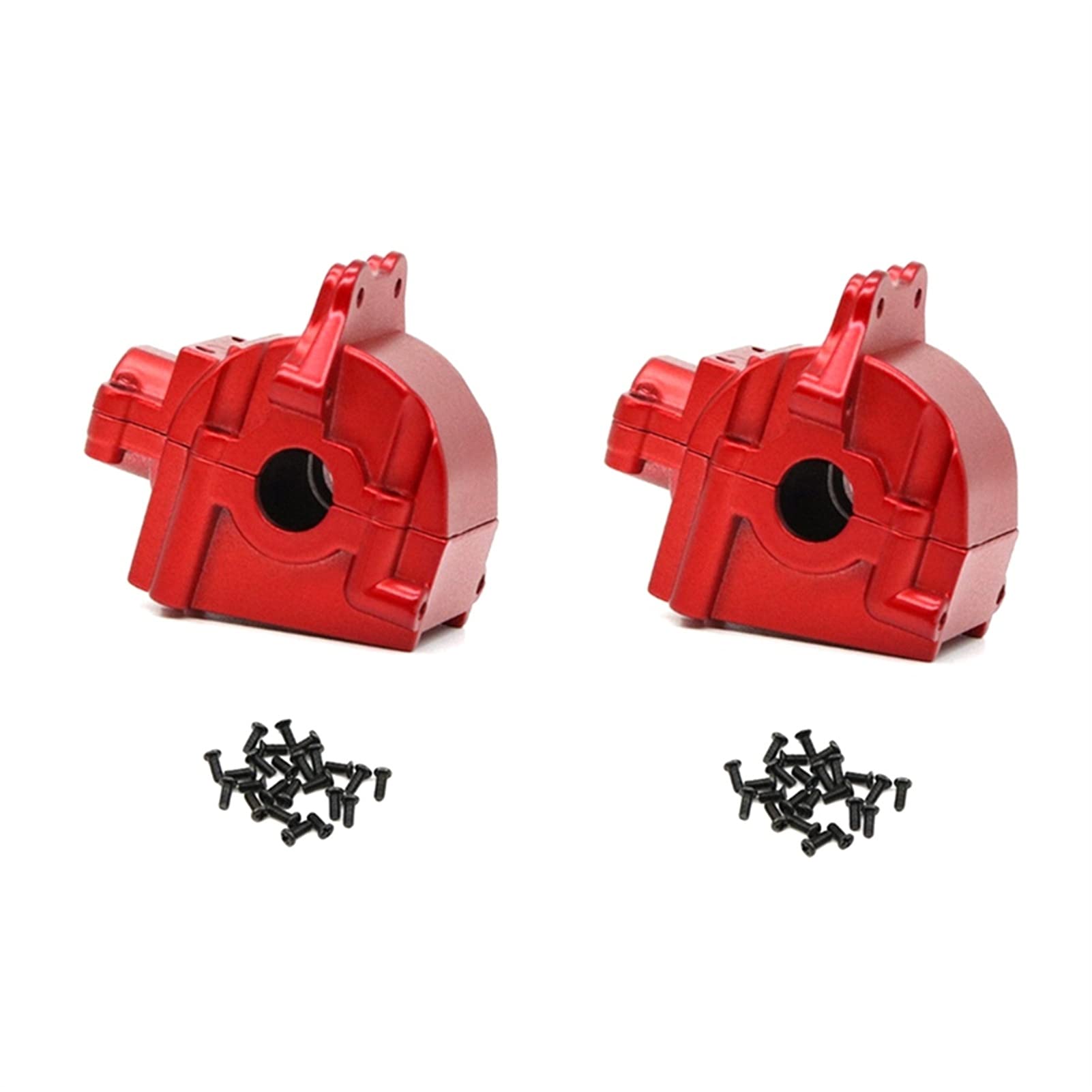 Pezzi di Ricambio per Veicoli a Bordo Torre in Alluminio Posteriore/ Anteriore Adatti per 144001 1/14 RC Model Car(Rosso
