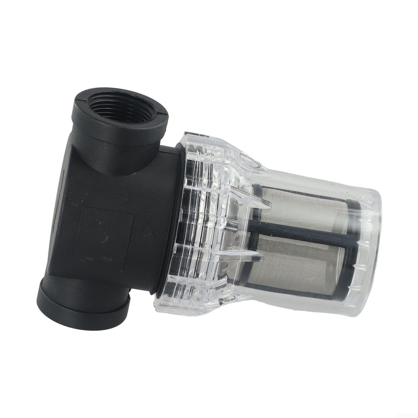 Transparent Inline Water Filter Strainer for Garden Irrigation Pumps, 40 or 80 Mesh Accuracy, 1/2 3/4 1 Inch Female Thread Connection, PC Material for Farm and Fish Tank Use(3/4inch 80 Mesh)