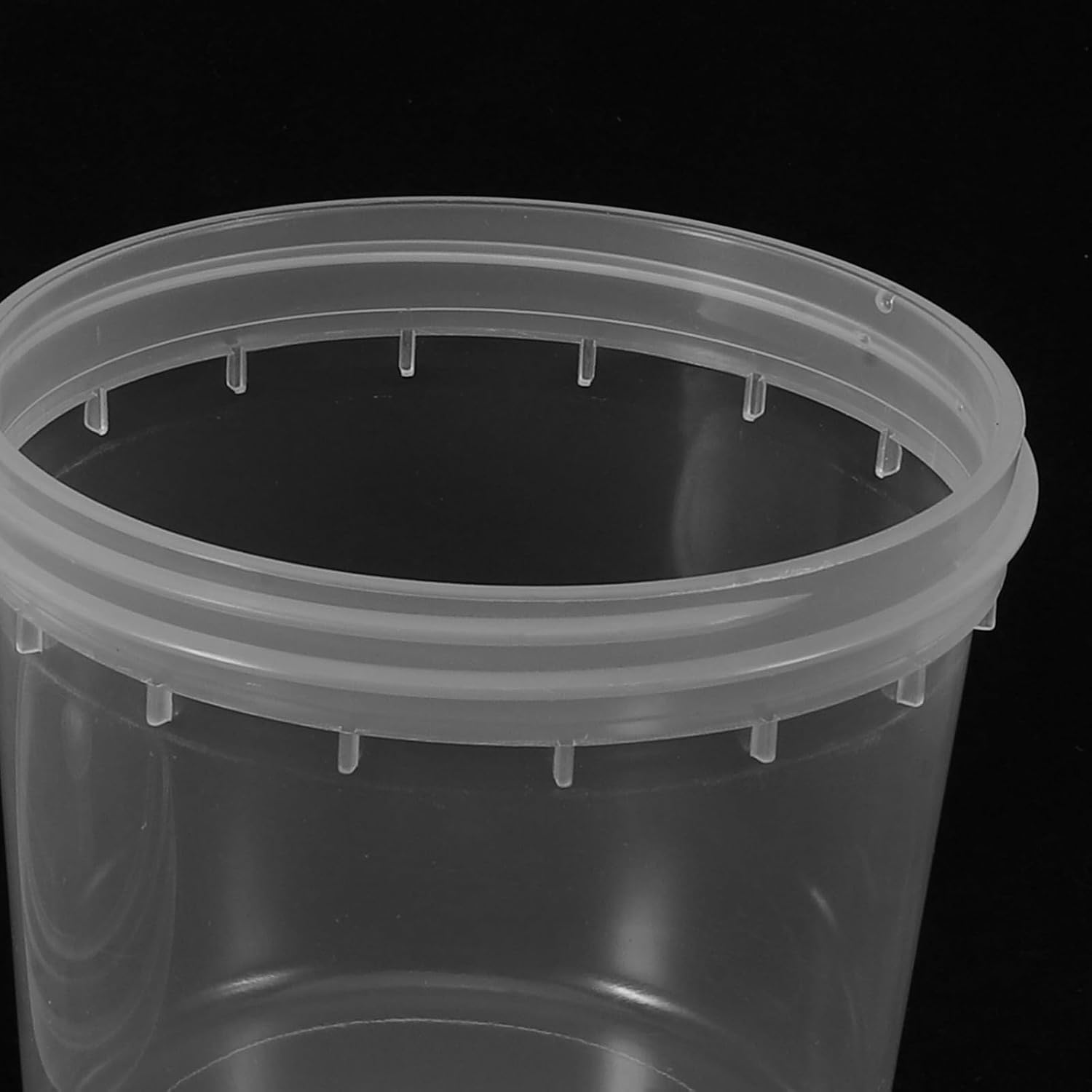 6 Pack Plastic Sample Bottles with Vent Lids, 480ml/16.23oz Clear Wide Mouth Tissue Culture Container for Lab Water Testing, Greenhouse Seed Growing Accessories