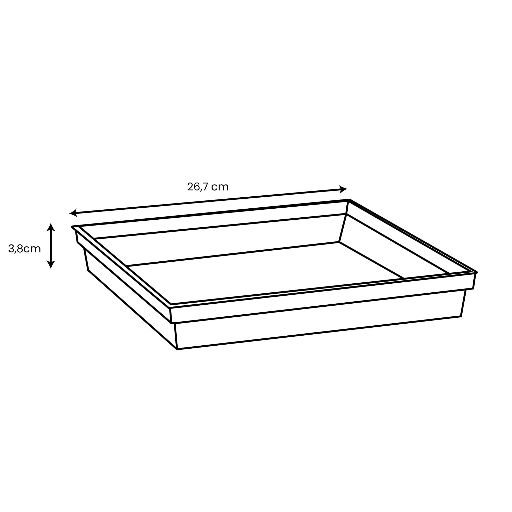 Vaso da fiori quadrato 32 x 32 x 32 cm 22 L Tortora | Leroy Merlin