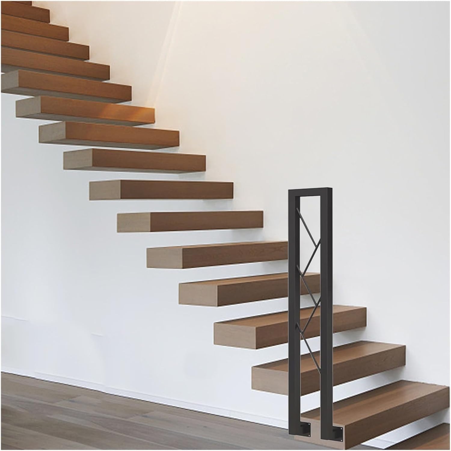 Main courante d'escalier en U pour protéger les enfants et les parents âgés à la maison