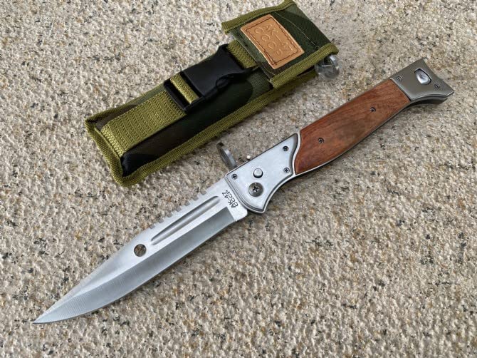 FARDEER Knife Cuchillo de herramienta para acampar al aire libre KA47,15 cm Hoja forjada con precisión de, Herramienta de Camping para Pesca, Caza, Actividad Deportiva