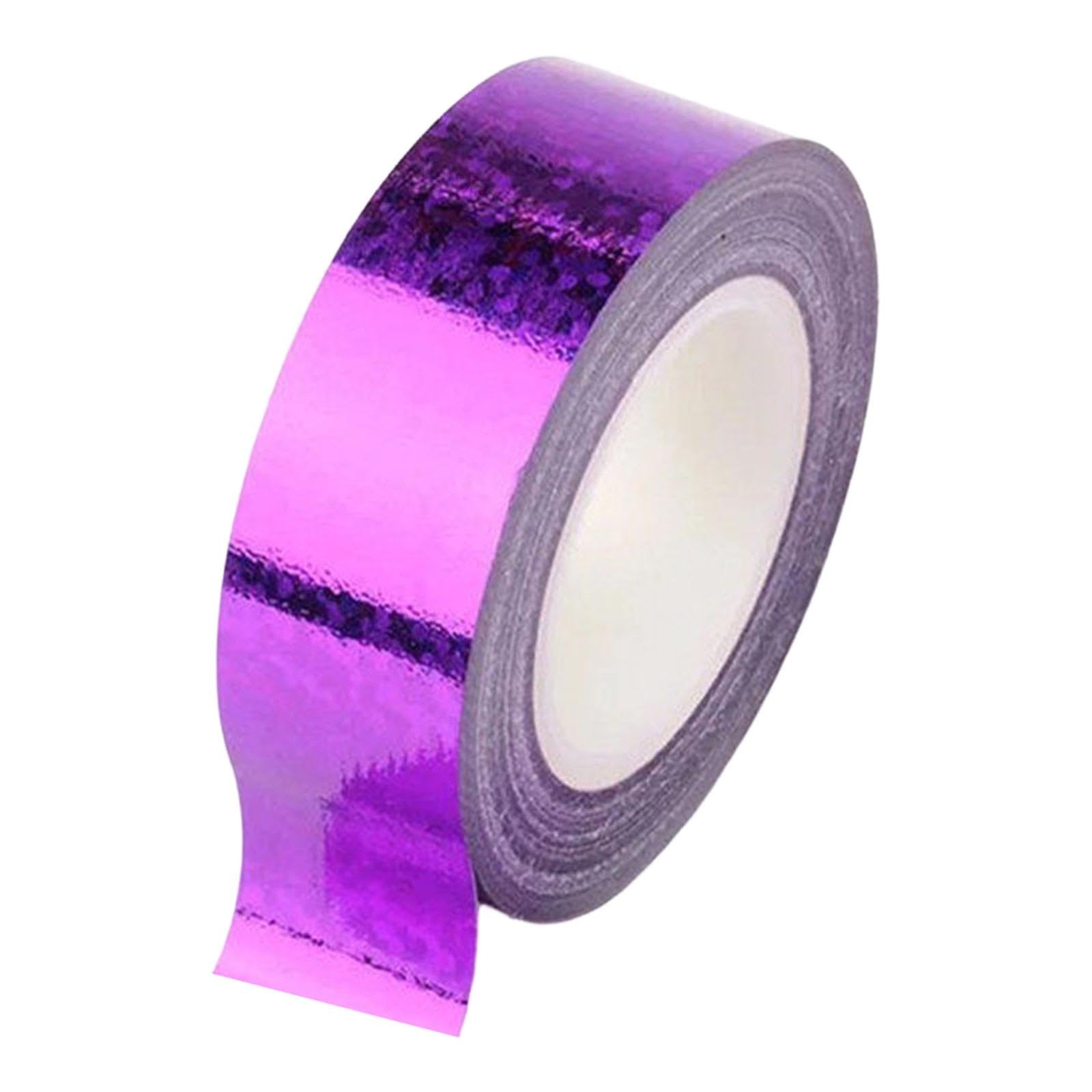 DimyFew Cinta para Aro de Gimnasia Rítmica Decorativa Adhesiva Purpurina Profesional Resistente Protección para Equipos y Proyectos Infantiles Adecuada para
