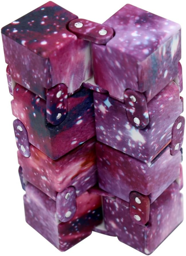 Infinity Cube Fidget Cube Toy for Adults & Kids Relieve Stress & Anxiety Cool Hand Fidget Stress Toy, Killing Time Fidget Finger Toys Infinite Cube, Starry Series, Style 3