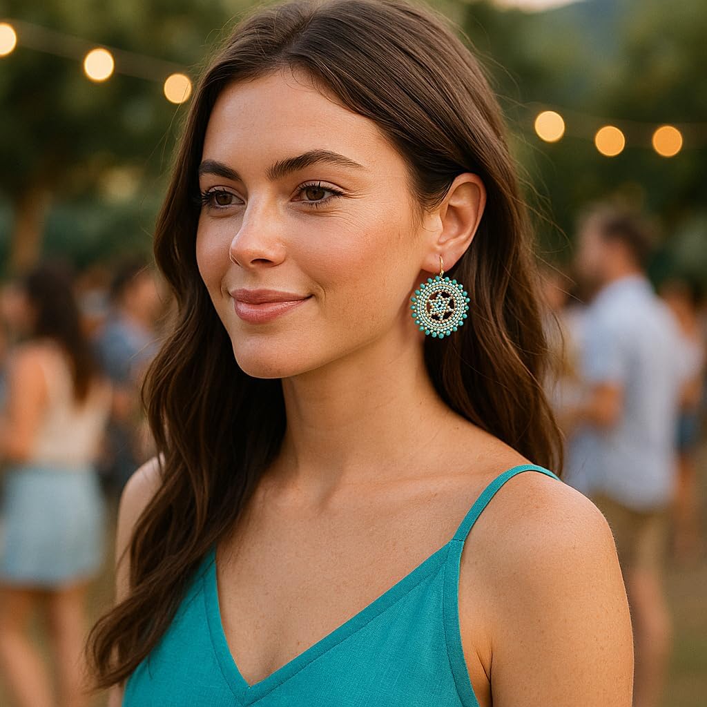 Elegance 11 Designs Beaded Earrings For Women Seed Bead Summer Beach Boho Statement Dangle Handmade Earrings Jewelry - Image 3