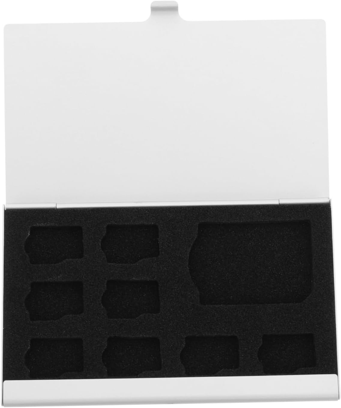 9 Slot Aluminum Alloy Memory Card Holder Carrying Case