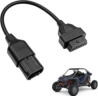 Adaptador OBD2 de 8 pines a 16 pines para ATV y motocicleta - Cable convertidor de diagnóstico OBD compatible con escáneres Polaris RZR, Slingshot, Ranger, Sportsman, ACE, CAN Bus y ELM327