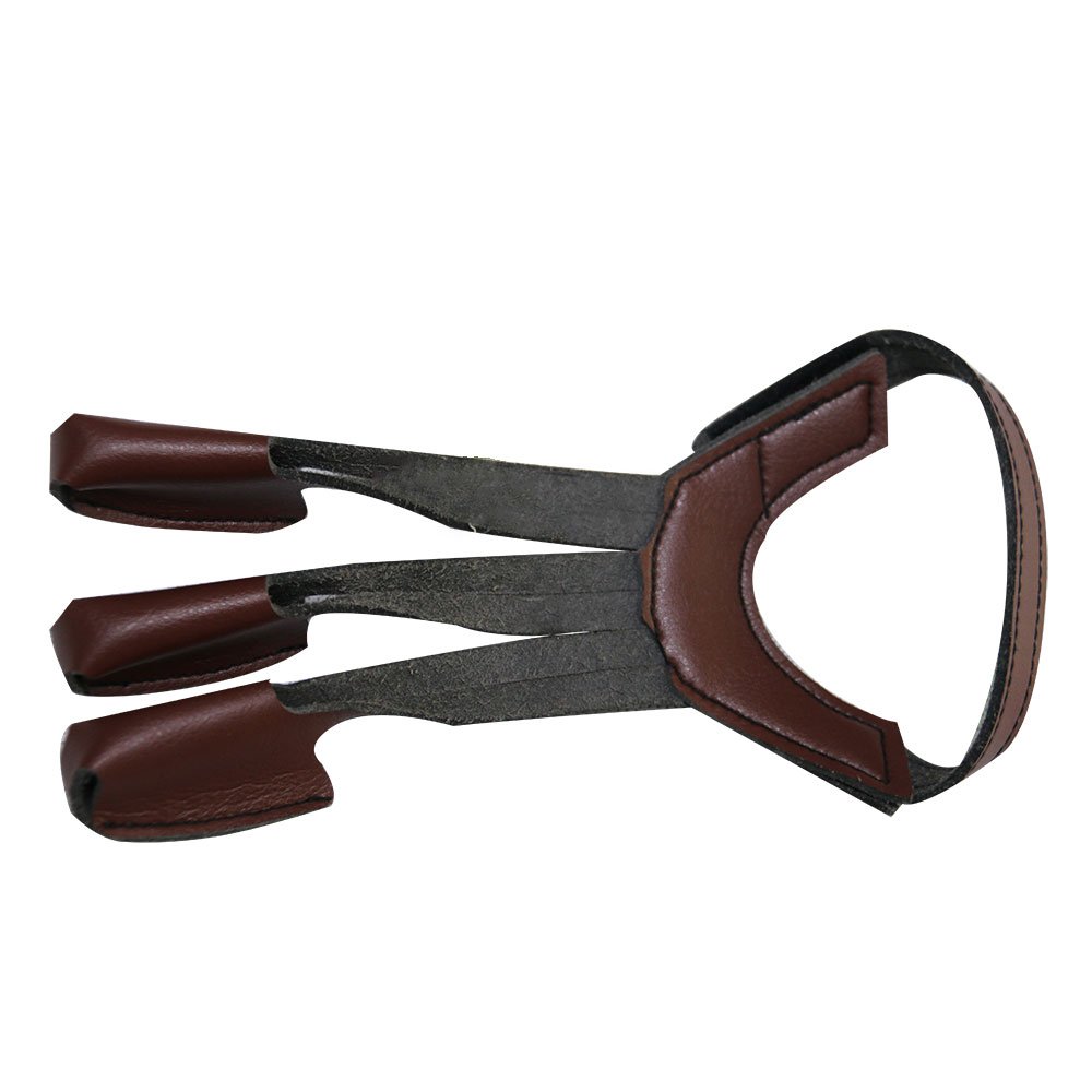 Archery Three Finger Tab Glove Shooting Leather Glove Fits for Hunting Compound Recurve Bow