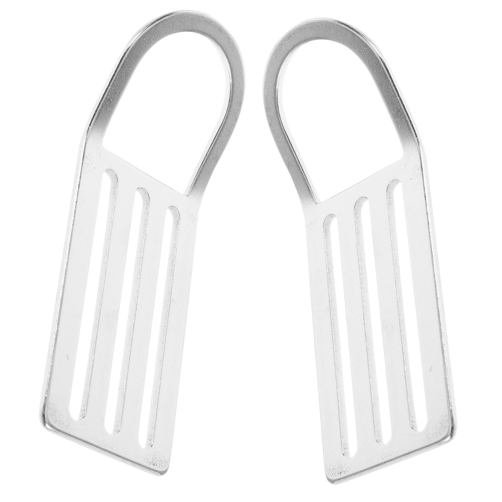 SUPVOX 2pcs Stainless Steel D Ring Buckle Durable Weight Belt Keeper for Scuba Diving Gear Outdoor Backpack Accessories Easy Attachment and Detachment High Strength Material for Prolonged