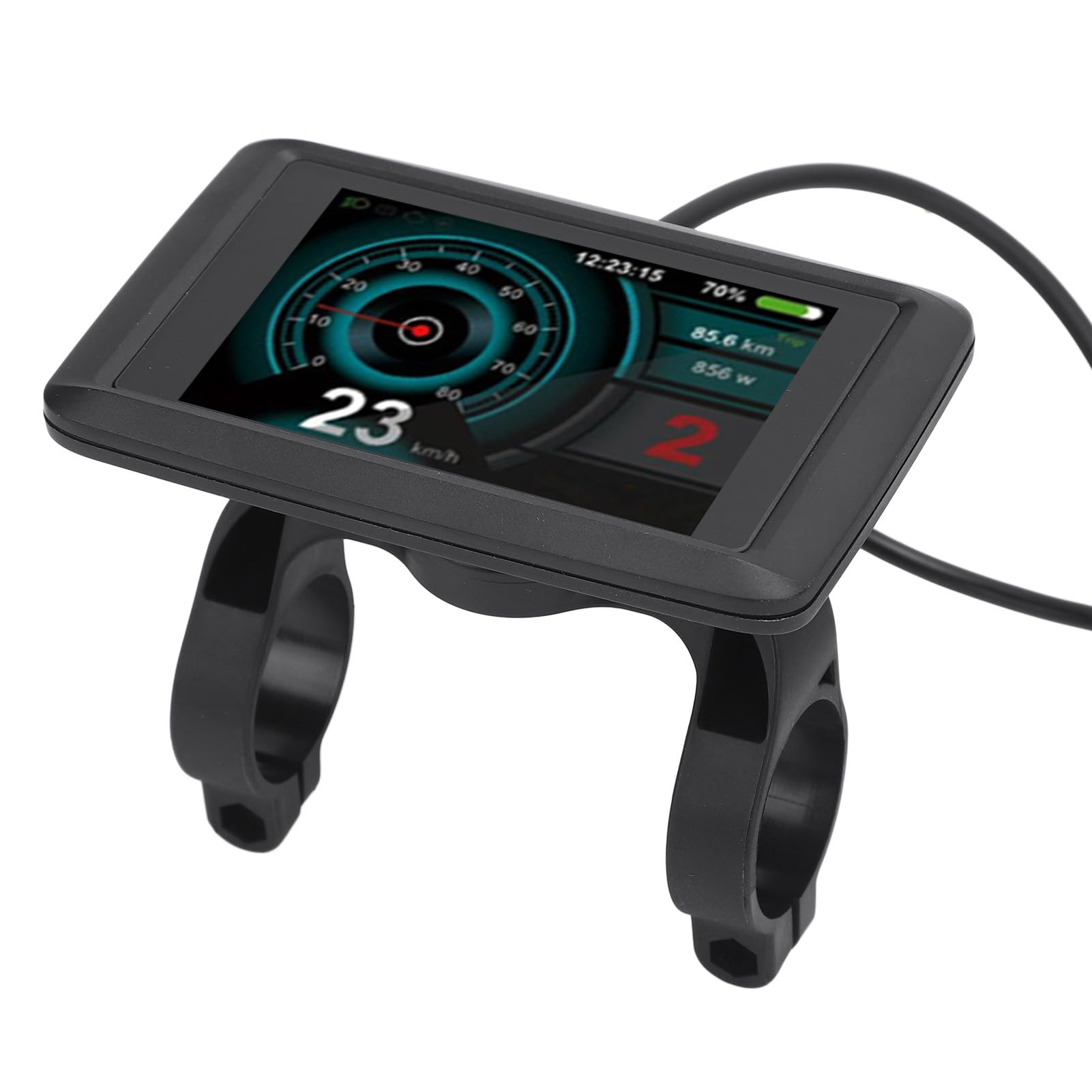 Socobeta Display LCD a Colori per Bici Elettrica Schermo TFT Durevole da 3,5 Pollici con Ricarica USB per Ciclisti di Scooter Elettrici