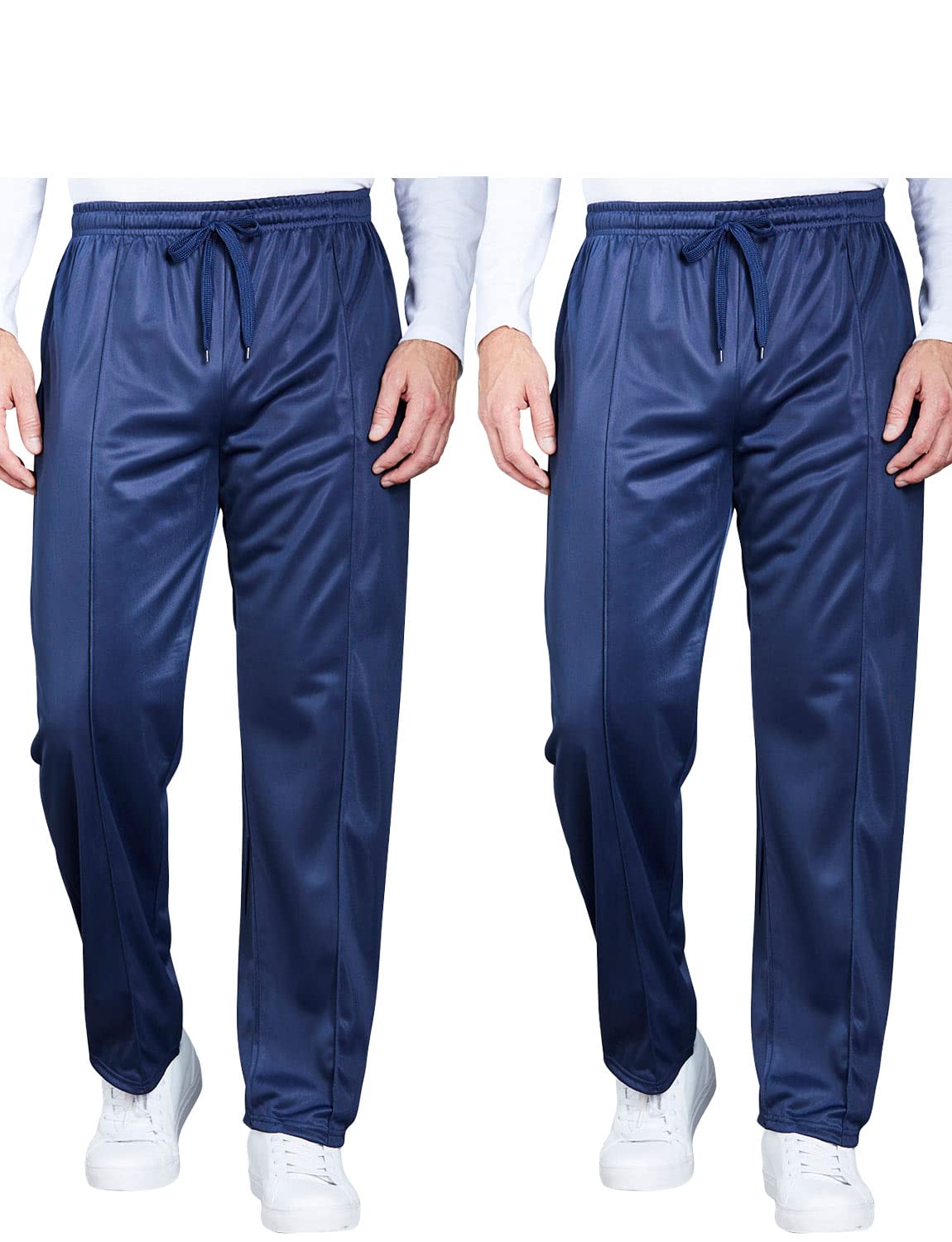 Chums Men's Twinpack of Tracksuit Pants Jogging Bottoms with Elastic Waist Navy 50W / 27L