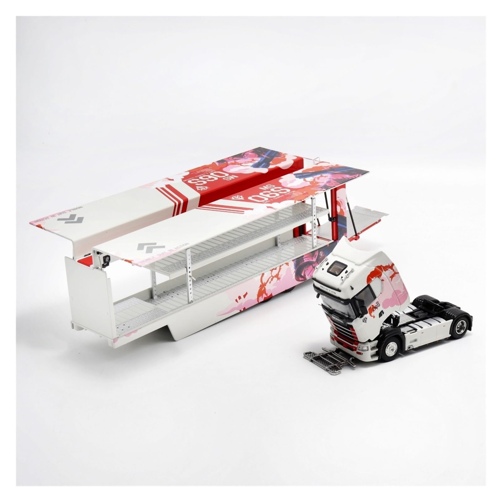 Amazon | 1:64 スカニア 730S ダイキャスト運送業者セミトラックモデル