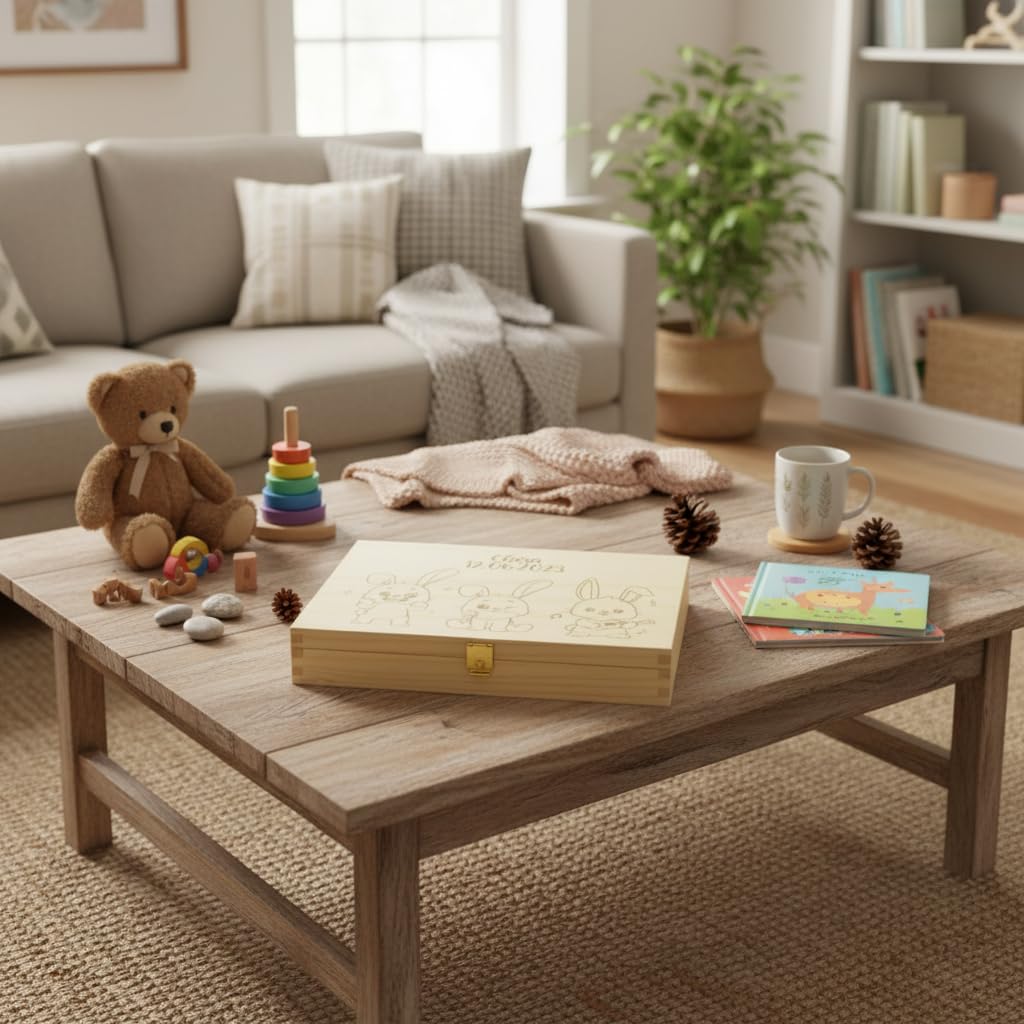 Amikado - Coffret Couverts pour Enfant Personnalisés (Lapins)