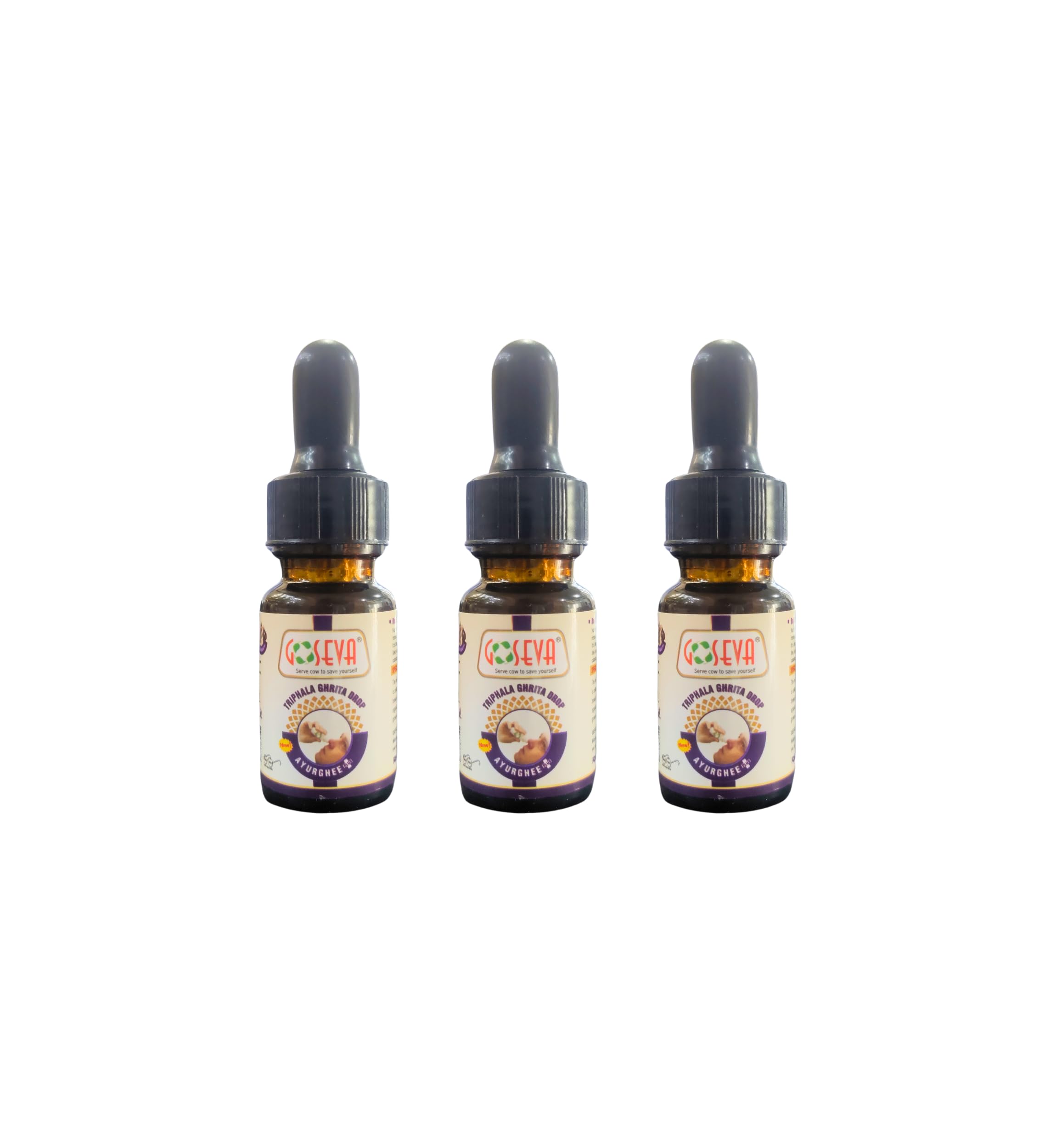 Goseva Triphala Ghrita Nasya 10ml (Pack of 3) - Ghee Nasal Drops — Amazon image 5