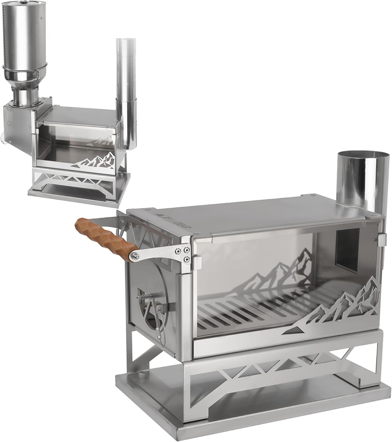 Ultralight Pellet Stove - 18 lbs Portable Hot Tent Wood Stove