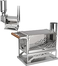 Ultralight Portable Wood Burning Stove with Chimney