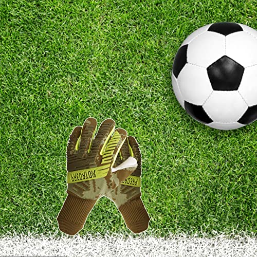 Goalkeeper Goalie Gloves - Soccer Goalie Gloves, Thicken Protection Football Gloves With Breathable Mesh Net, Goalie Training Accessories, Enhanced Finger And Hand Protection #TOP3