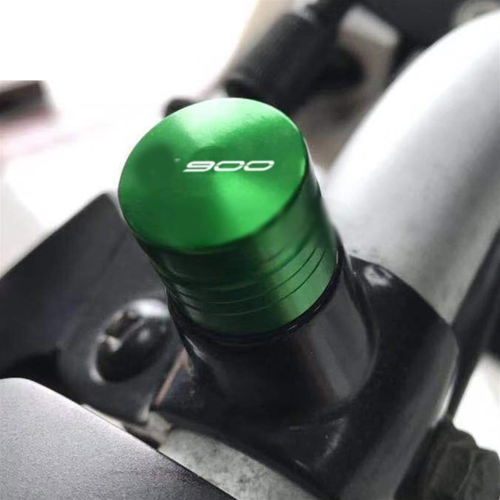 2 Tappi Foro Specchietto M10x1.25 Verde - Per Kawasaki Z900, Z650, Z400, Z1000