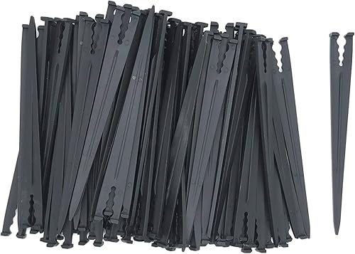 Miniatura 6 de 80 estacas de apoyo de goteo de riego de 1/8-1/4 pulgadas, manguera universal de tubería para jardines, flores, plantas, verduras