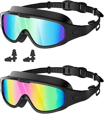 Swim Goggles, Swimming Goggles No Leaking Full Protection Adult Men Women Youth