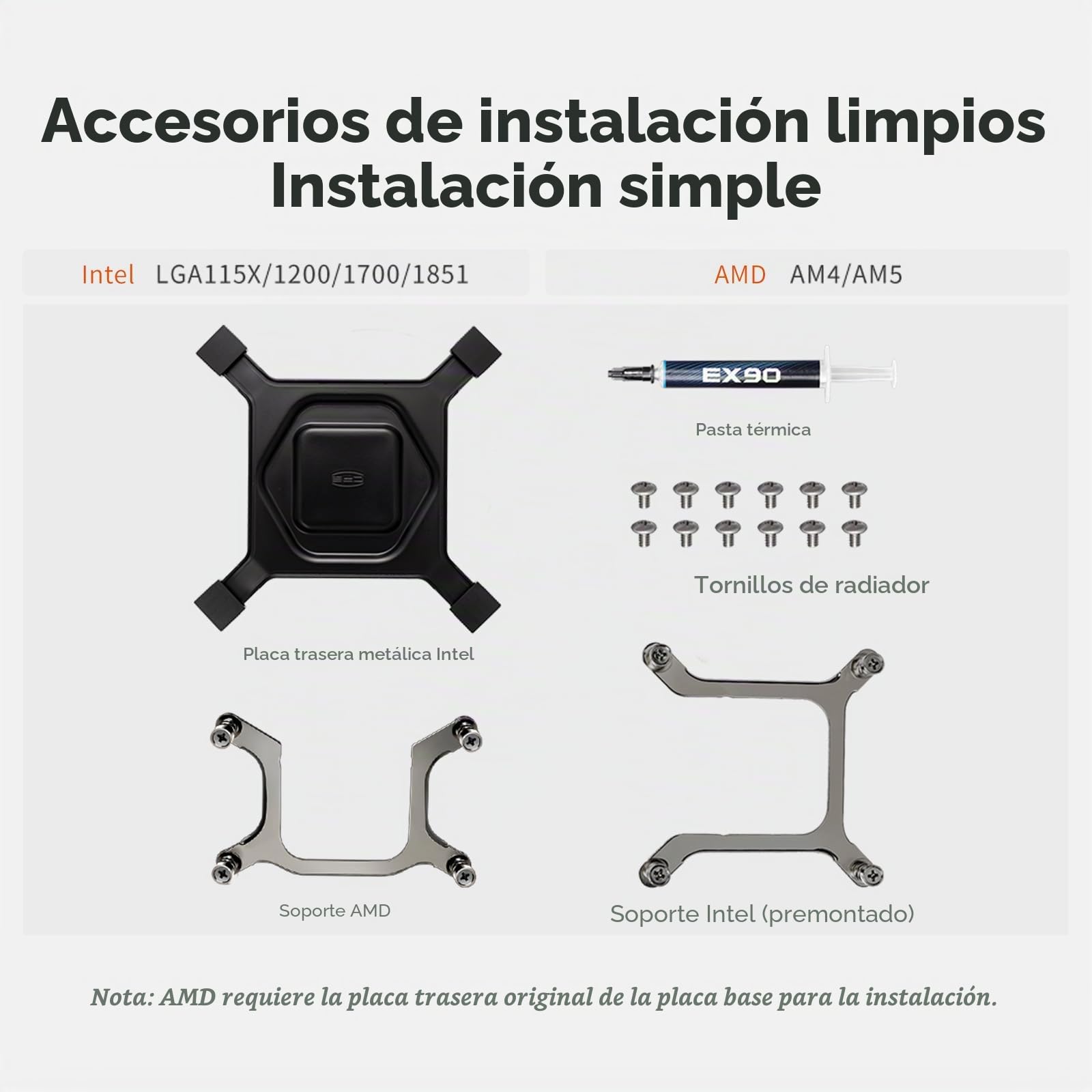 PCCOOLER AIO Enfriador líquido para CPU, pantalla LCD IPS de 2,4 pulgadas, enfriador líquido de 360 mm compatible con AM4, AM5, Intel LGA 1700/1851/115X CPS (DS360 Display BK)