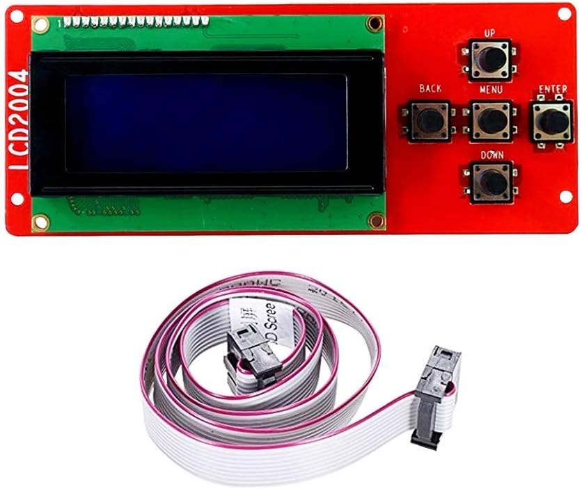 Anet A8 2004 LCD Smart Display Screen Controller Module with 5Pin Flexible Flat Ribbon Cable for Anet A8 Reprap Mendel I3 3D Printer Kit Accessory