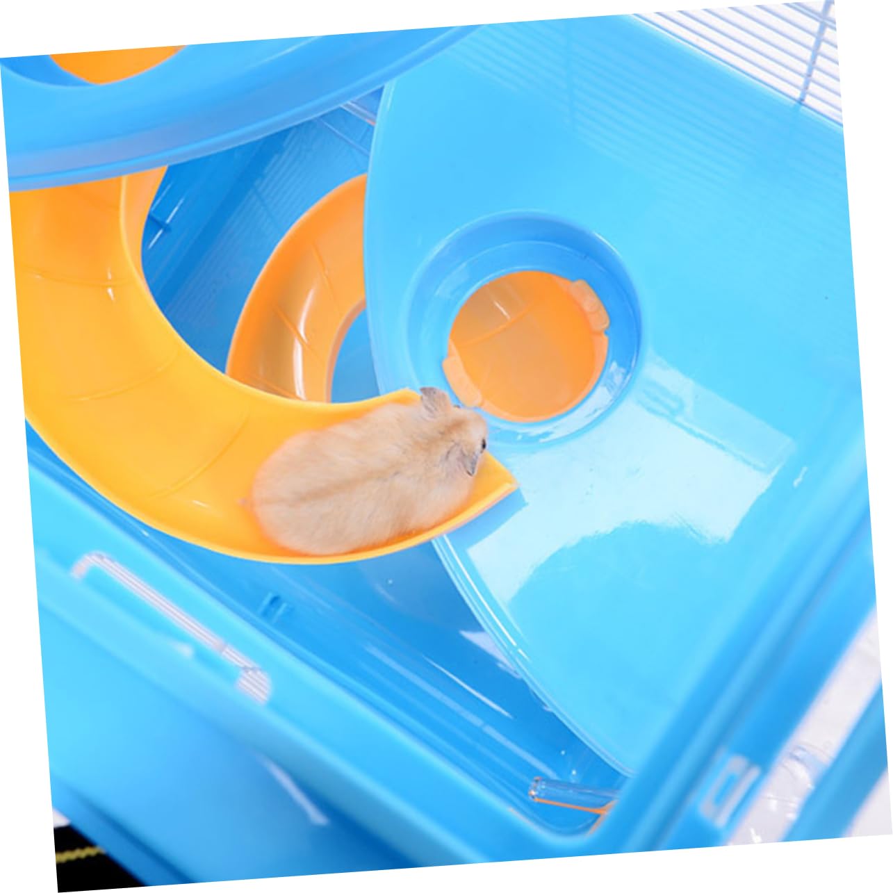 VANZACK Jaula para Hámster Casa con Resistente y Multifuncional con Rueda y Jarra De Agua
