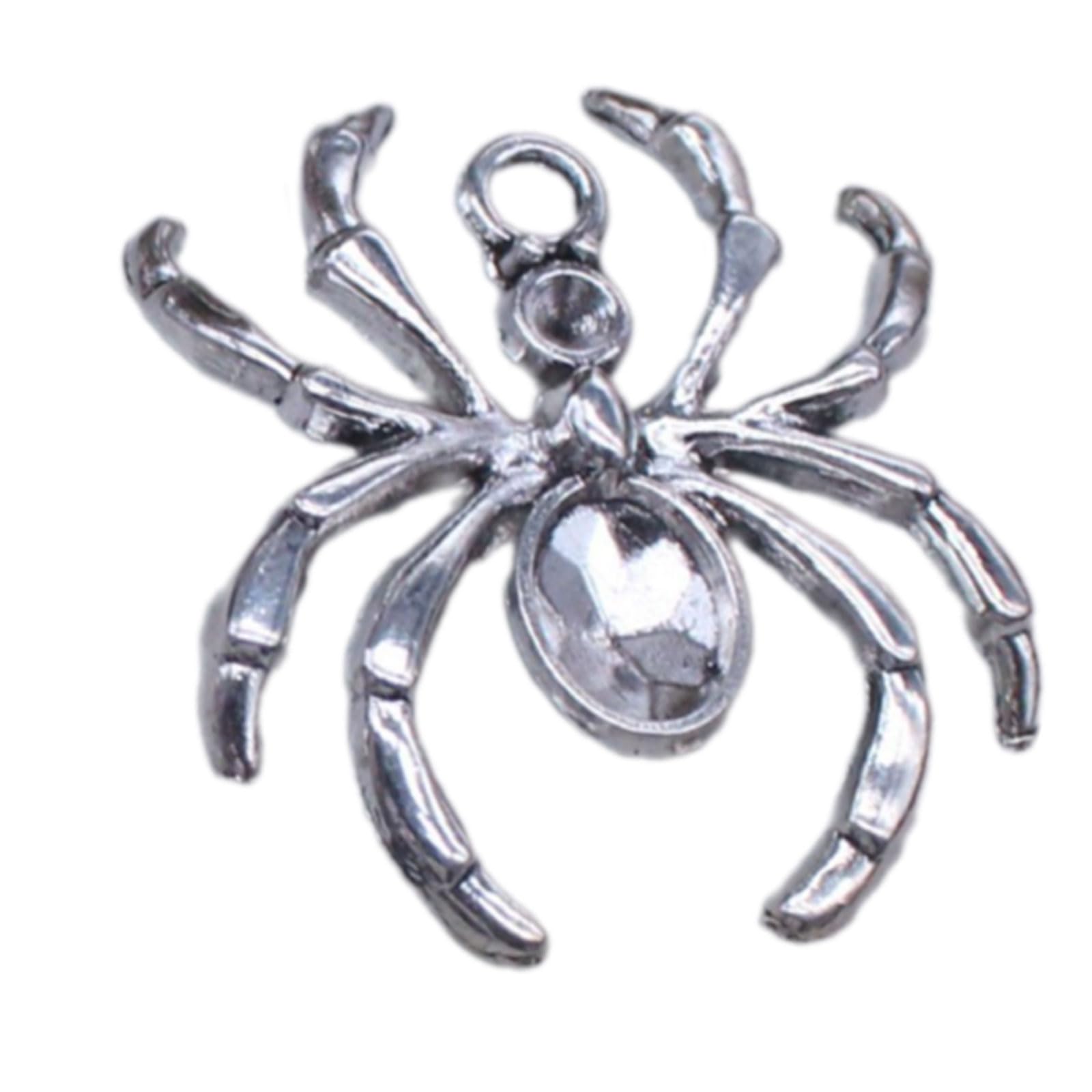 Msioytog Crown Styles Metal Spiders Embellishment with Crystals Detail Sewing Accessories for Creative Art Applications Alloy Spiders Embellishments