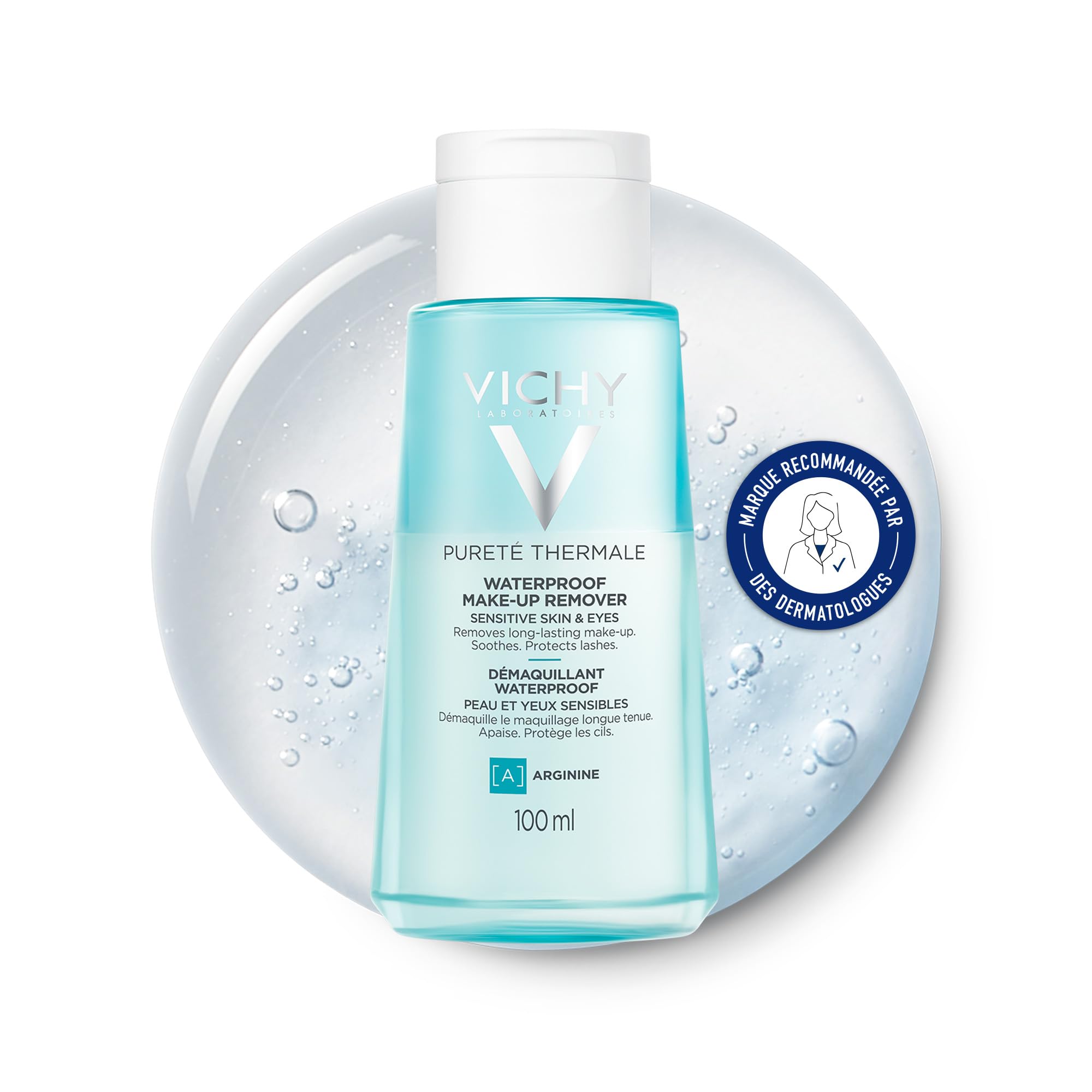 VICHY | Pureté Thermale Set | 3-in-1 Reinigung 300 ml + Waterproof Augen-Make-up-Entferner 100 ml | Reinigt, entfernt Make-up und stärkt die Wimpern | Für empfindliche Haut und Augen | Hypoallergen