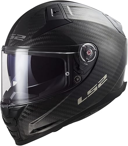 Cascos LS2 Citation II Carbon Casco de Motocicleta de Cara Completa con Protector Solar