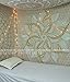 Popular Handicrafts Kp827 Queen Large moon ombre gold Tapestry Indian Mandala Wall Art Hippie Wall Hanging Bohemian Bedspread multi purpose tapestries (230x270cms)