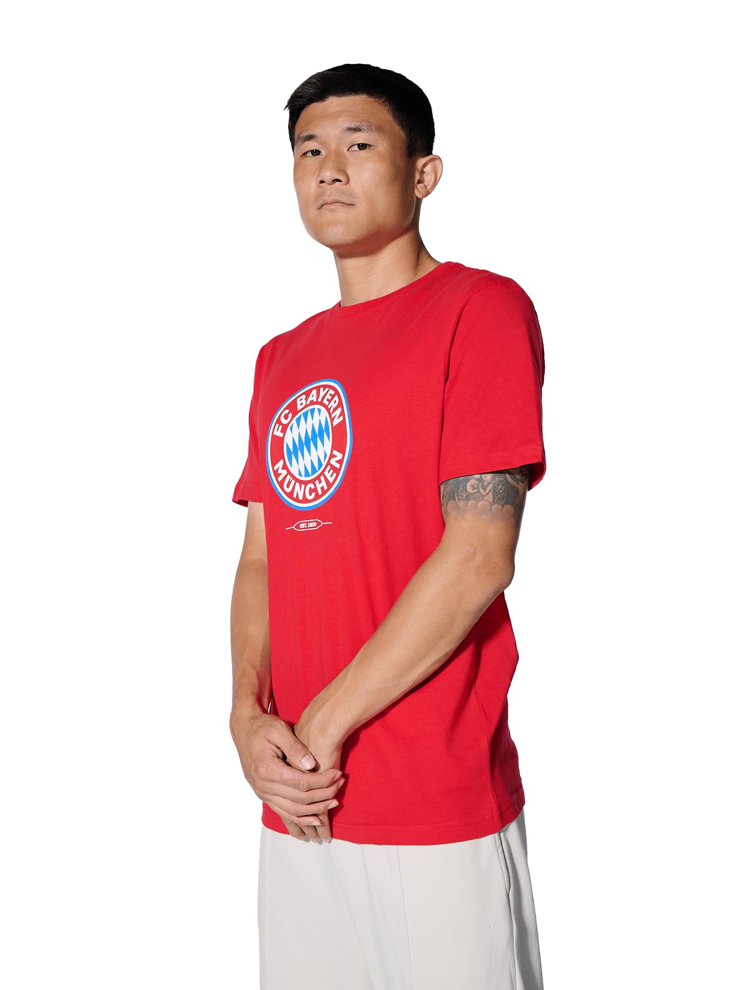 FC Bayern München I T-Shirt Essential I Herren I Rot I L