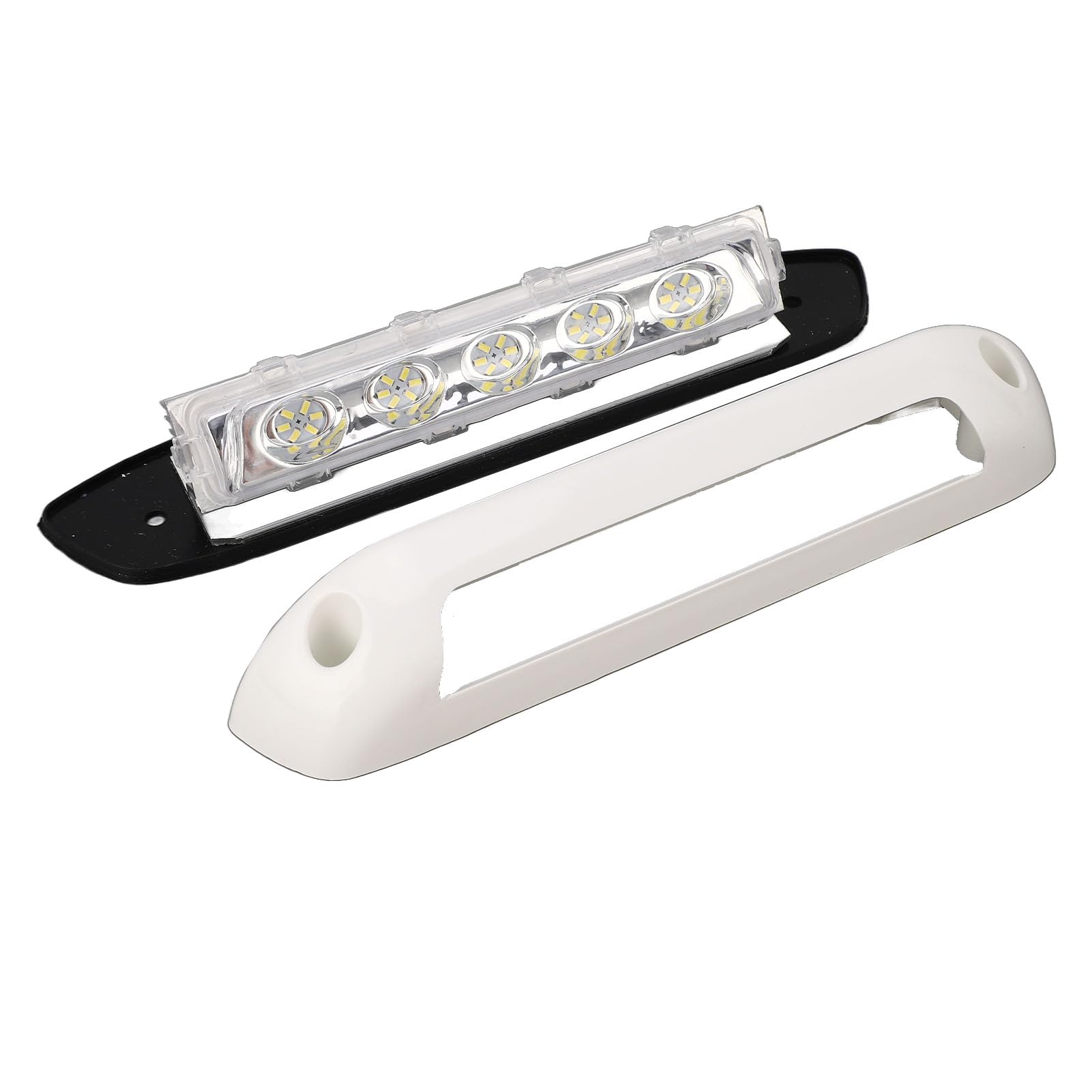 flexman Luce per Esterni Camper da 8, Luce per Veranda LED Bianca 8W 6000K, DC 12V 24V Impermeabile 30 Perline LED Striscia Luce Camper per Veranda Tenda da Parete Barca Lettura