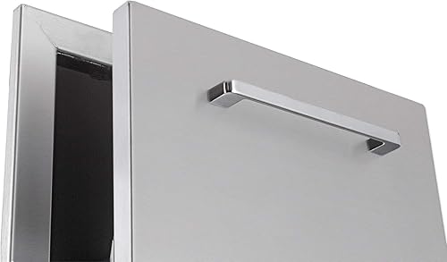 Miniatura 8 de Cajón de basura extraíble individual de 14 pulgadas de acero inoxidable para cocina al aire libre, cajón de basura para una papelera comercial de 10