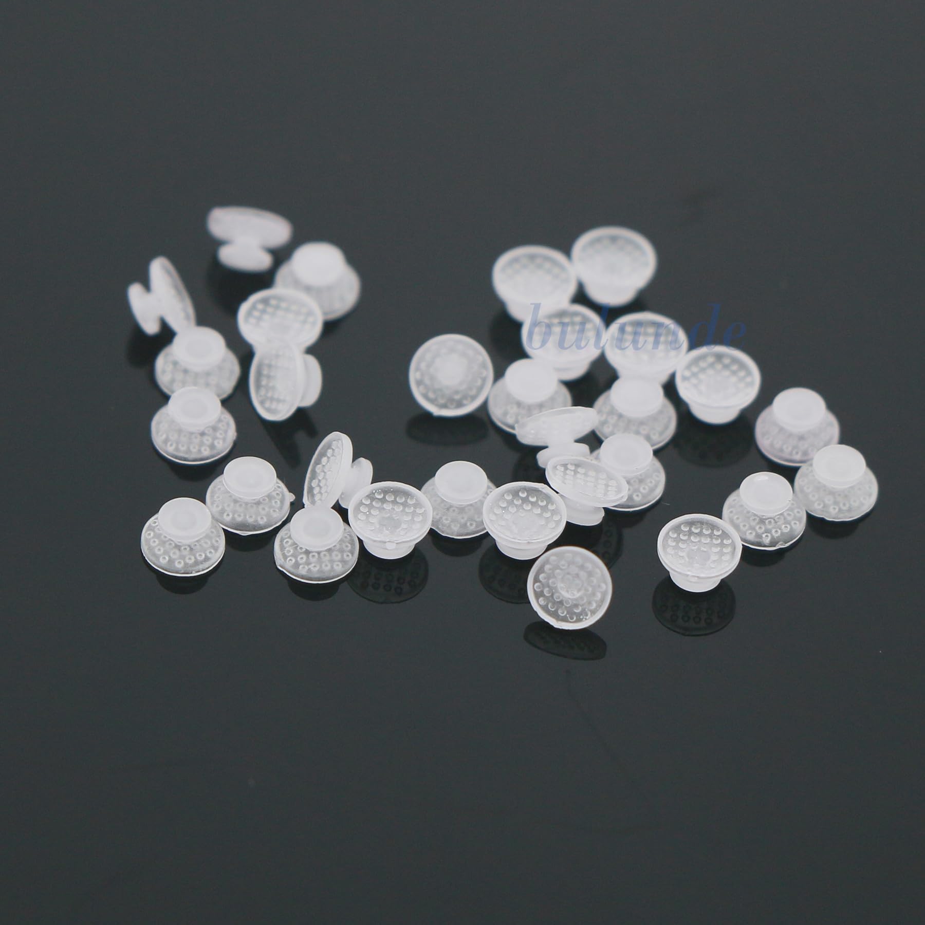 30 Pcs Ceramic Lingual Buttons Bondable Round Base