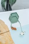 SmackFun - Assiette tout-en-un + Système de fixation des chaînes de jouets - Plaque d'aspiration en silicone divisée pour bébés + Jeunes enfants - Premiers aliments + Se nourrir soi-même. 2 Feuilles (Clay)