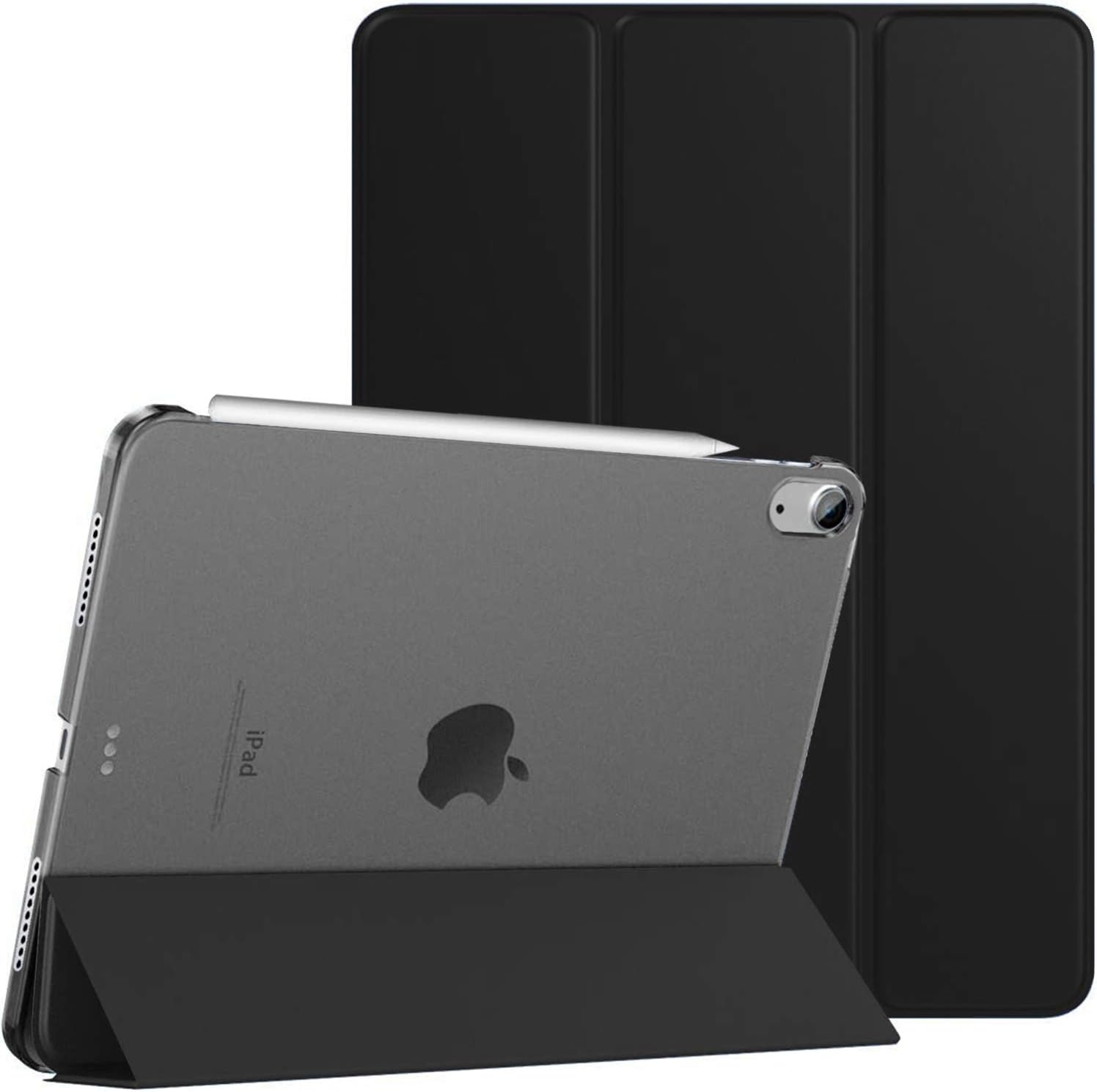 DuraSafe Cases for iPad Air 6th 2024 5th 2022 4th 2020 Gen [Air 4/5 / 6 / Air 11 ] 10.9 11 A2588 A2316 MM6R3LL/A MM6T3LL/A MYHX2LL/A MYJ22LL/A Slim Lightweight PC Dual Angle Stand Cover - Black