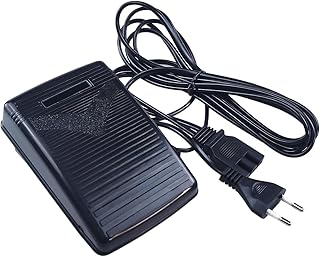 Elektronische Fußsteuerung Nähmaschine, Universal Fußsteuerung Pedal Fußschalter Stecker 200-240V mit Netzkabel, Fußpedal Controller Variable Speed Controller für meisten Nähmaschinen EU-Stecker