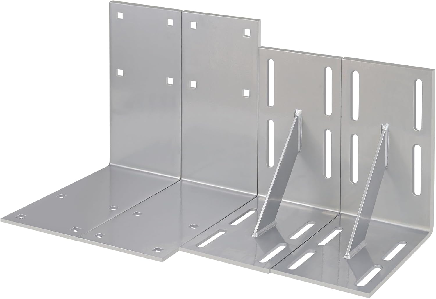 Dock Corner Brackets Hardware,Dock Brackets Hardware for Stationary/Floating Docks, Heavy Duty L-Shaped Outside and Inside Corner Bracket Plates for Stabilizing Frame