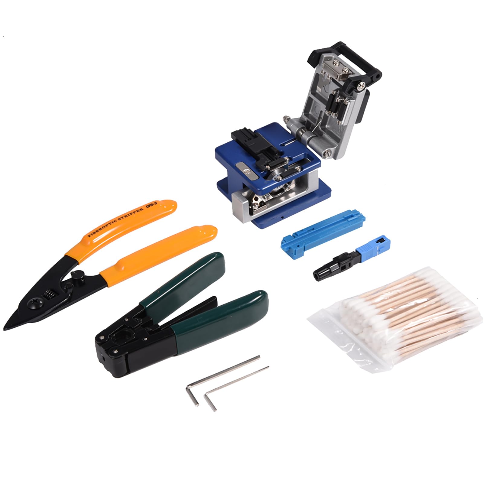 Kit d'outils de dnudage de fibre optique FTTH jonctions avec ensemble de joint de fibre FC-6S FTTH