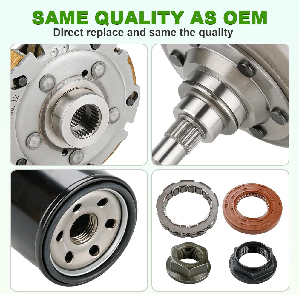 JDMON Wet Clutch Kit Compatible with Hisun ATV UTV 500 700, Replacement for Menards Yardsport YS500, YS700, Massimo, Supermach, Bennche Bighorn, Qlink Front Runner, Replacement for 21230-004-0000