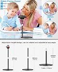 Webcam Stand for Desk, with 360° Ballhead, Heavy Base Height Adjustable Webcam Tripod for Logitech Webcam C922 C930e C920 C615 C960 C920x BRIO 4K NexiGo N60, Phone Mount, Gopro with 1/4" Thread