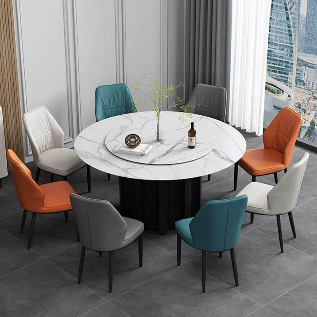 GIZNXBA Esszimmerstühle Modernes Polsterstuhl Esszimmer Mit Metallbeinen Bequeme Wohnzimmerstuhl Leder Für Die Küche Gepolsterter Beistellstuhl Für Wohnzimmer, Warteraum (Color : /Brown)